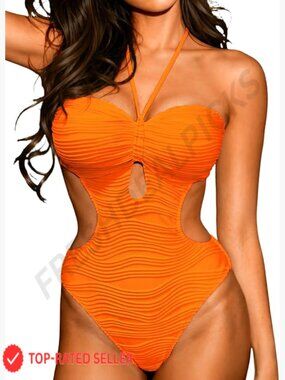 Cut Out One Piece Swimsuit High Leg Cheeky Monokini Sexy Backless Beach